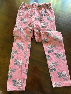 GAP Kids Dusty Pink Floral Leggings